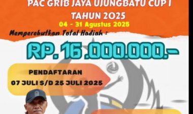 Grib Jaya PAC Ujung Batu Gelar Piala Bergilir Open Semi Turnamen Bola Volly Putri Cup 1