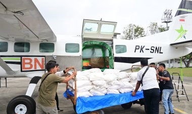 Tabur 10 Ton Garam di Langit Riau, Satgas Udara Lanud Rsn Pekanbaru Lakukan Hujan Buatan di Rohil dan Rohul