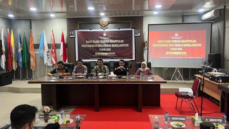 KPU Pekanbaru Tetapkan PDPB triwulan II Sebanyak 815.532 Pemilih