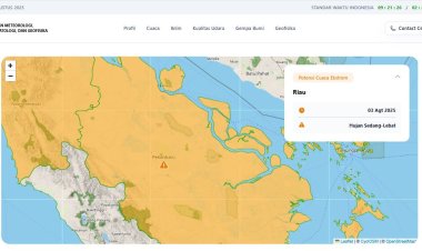BMKG Prediksi Sebagian Wilayah Riau Akan Diguyur Hujan Sepanjang Hari Ini, Waspadai Petir dan Angin Kencang