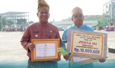 Rokan Hulu Raih Kabupaten Terbaik III dengan Perencanaan dan Pencapaian Tingkat Daerah