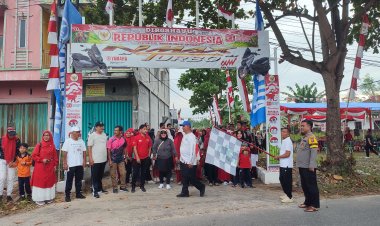 Ratusan Warga RT 02/RW 03 Tangkerang Timur Ikuti Jalan Sehat, Peserta Dilepas Anggota DPRD Pekanbaru H Ervan