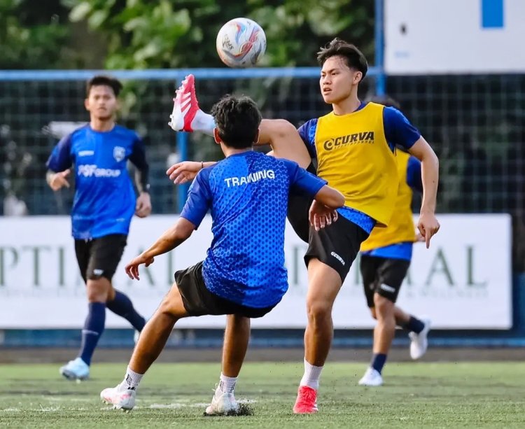 Pemain PSPS Pekanbaru Latihan Rutin Jelang Laga Uji Coba di Solo