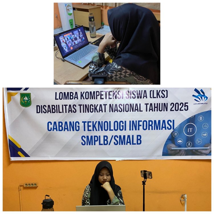 Muthiah Wakil Riau di Lomba Kompetensi Siswa Disabilitas 2025 Tingkat Nasional