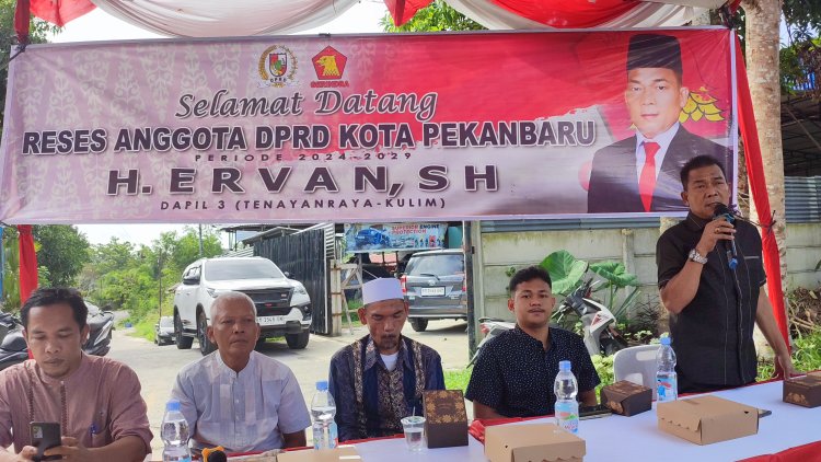 Reses di RT 02/RW 03 Tangkerang Timur, Ervan Usulkan Tanah Lapangan Bola Jadi Bangunan SMP