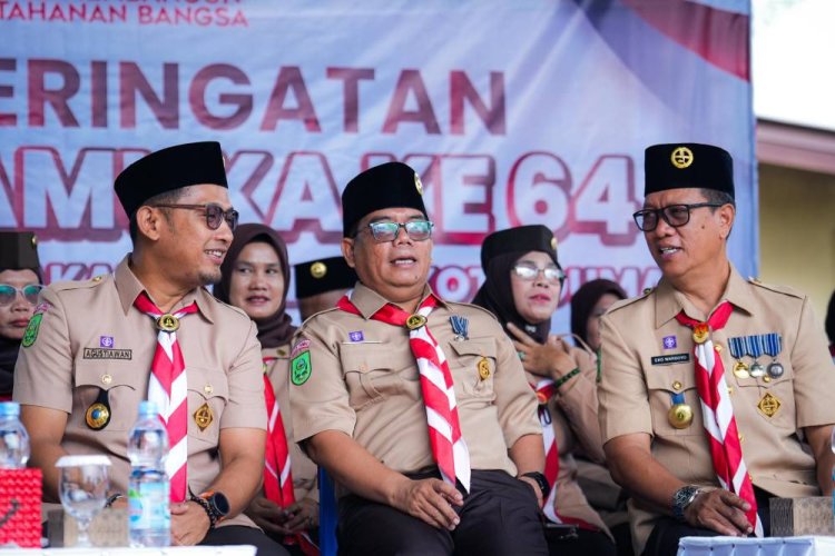Upacara Peringatan Hari Pramuka ke-64 Tahun 2025 di Dumai, Plt Asisten Hermanto Minta Pramuka Turut Edukasi Lingkungan