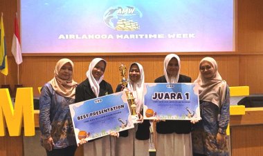 MAN 1 Kudus Juara I dan Best Presentation Airlangga Maritime Week 2025, Presentasikan Inovasi Spray Kitosan dari Limbah Udang