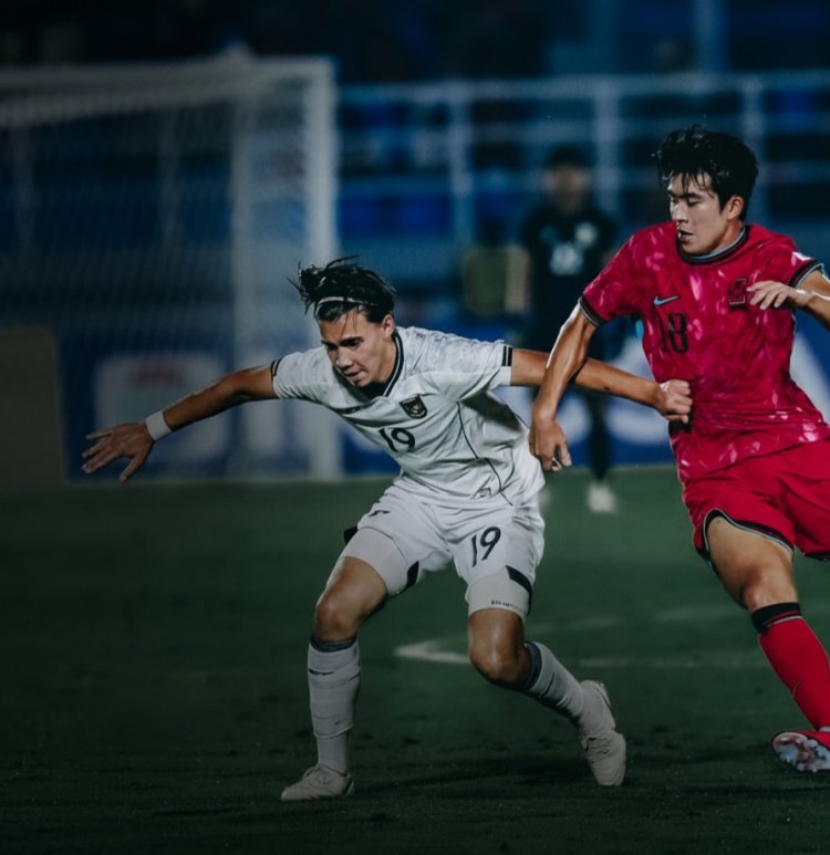 Hasil Babak I Timnas U-23 Indonesia vs Korea Selatan 0-1, Kualifikasi Piala Asia U-23 2026, Garuda Muda Keteter