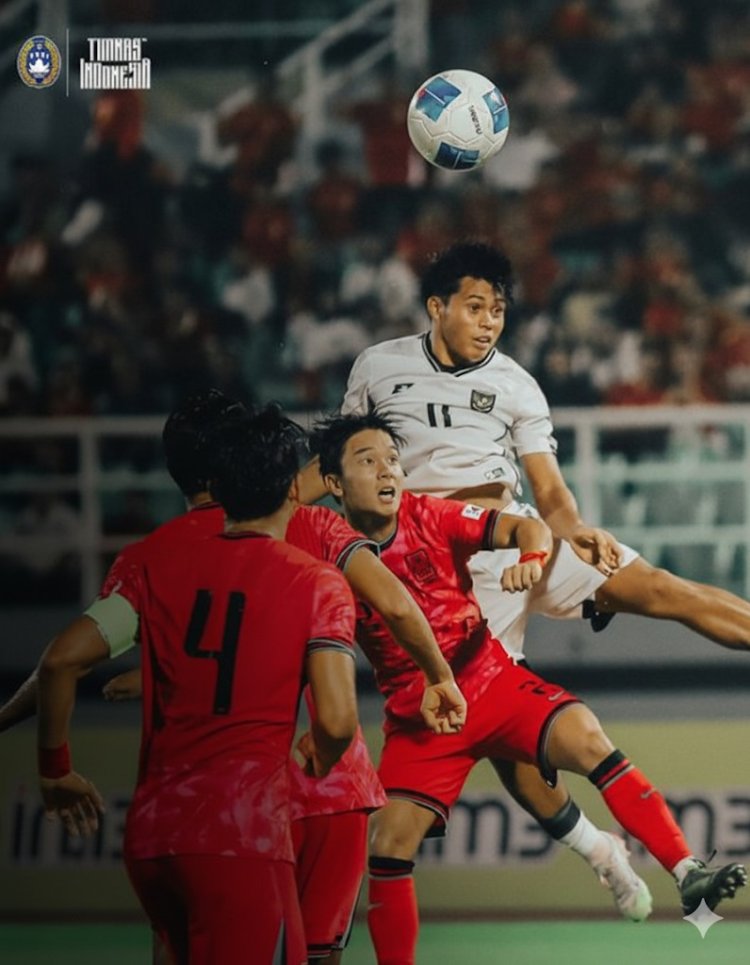 Hasil Timnas U-23 Indonesia vs Korea Selatan 0-1, Kualifikasi Piala Asia U-23 2026, Arkhan Fikri Gagal Cetak Gol