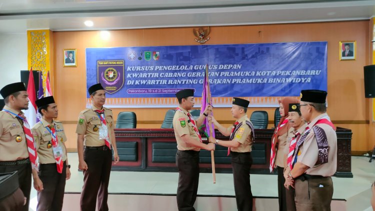 Ketua Kwarcab Kota Pekanbaru Buka Kursus Pengelola Gugus Depan, Ini pesannya  