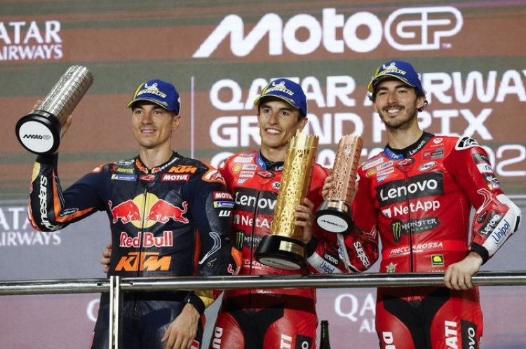 Pembalap Marc Marquez Sapu Bersih Kemenangan Sprint Race MotoGP Qatar 2025