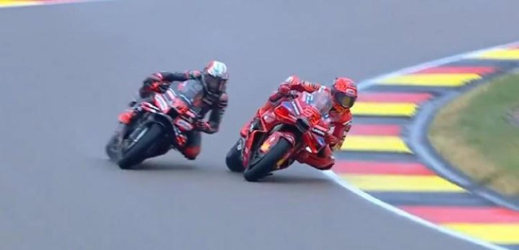 Sang 'King Sachsenring' Marc Marquez Podium Satu Usai Jajal Balapan Sprint di Kondisi Hujan