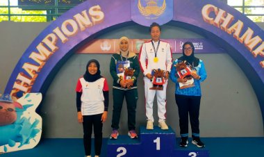 Yessy Venisia Yosaputra Raih Medali Emas Ketiga Nomor 50 Meter Gaya Bebas Putri di Pornas Korpri XVII Tahun 2025