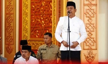 Wakil Bupati Rohul Syafaruddin Poti Lepas 169 JCH Kloter 9 di Islamic Center Rokan Hulu