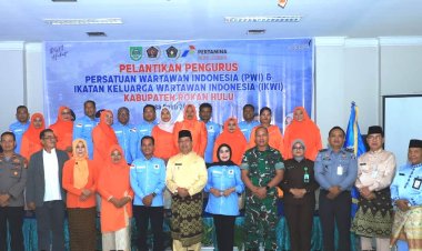 Wabup Rohul Hadiri Pelantikan Pengurus PWI Rohul 2024–2027, Komitmen Bersama Membangun Negeri