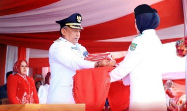 Bupati Rohul Anton Pimpin Upacara Detik-detik Proklamasi HUT RI Ke-80, Ketua DPRD Bacakan Naskah Proklamasi