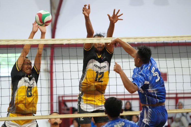 Hasil Tim Bola Voli Indoor Kemenpora vs Babel 3-0, Pornas Korpri XVII Tahun 2025