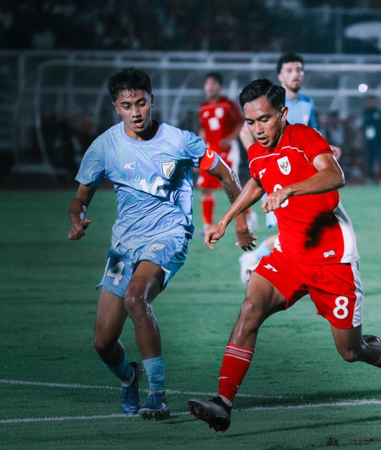 Hasil Timnas U-23 Indonesia vs India 1-2, Jelang SEA Games 2025, Blue Tigers Taklukan Garuda Muda