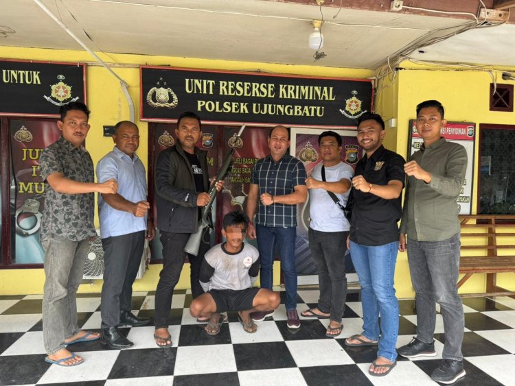 Polsek Ujungbatu Tangkap Pelaku Percobaan Pembunuhan, Buron Dua Bulan