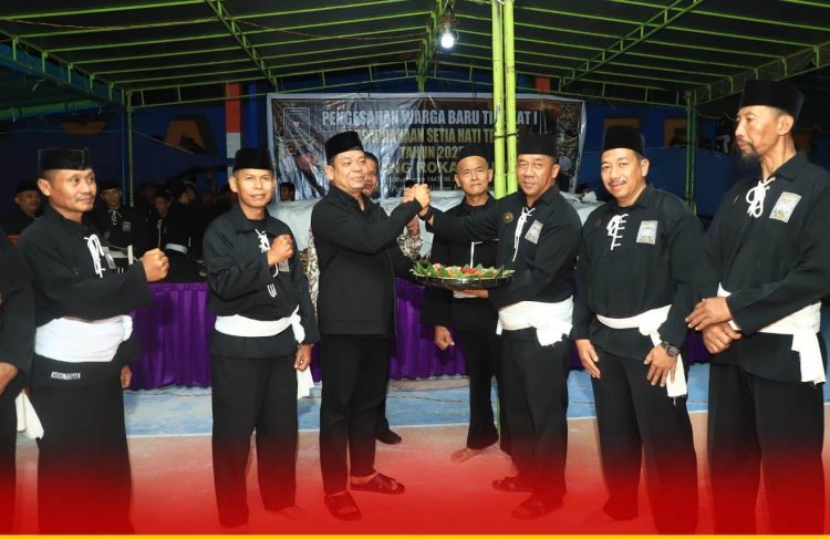 Wabup Rohul H Syafaruddin Poti Hadiri Malam Pengesahan Calon Warga Baru  PSHT 