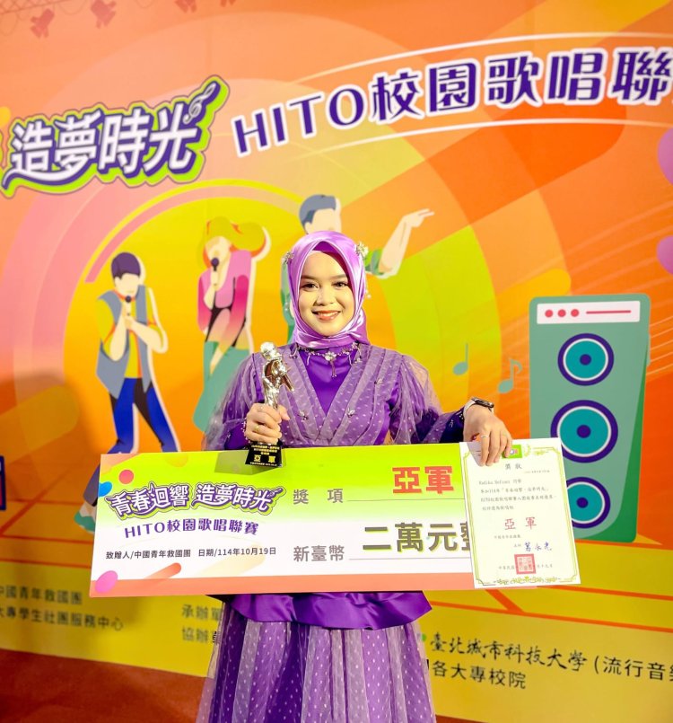 Alumni UIR Sabet Runner Up Taiwan Singing Competition 2025