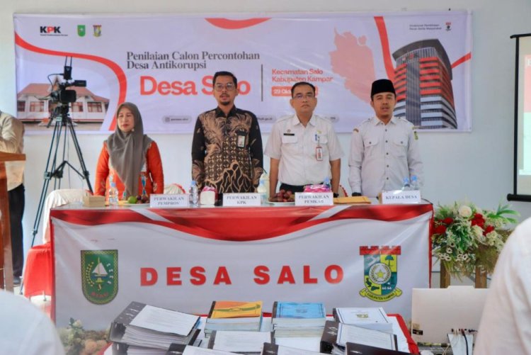 Desa Salo Kampar Terpilih Jadi Calon Percontohan Desa Antikorupsi di Kampar, Ada 18 Indikator Penilaian