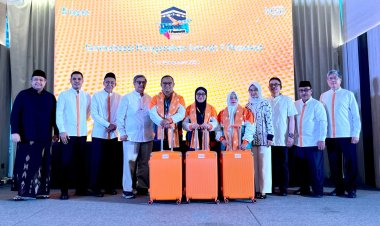 BTPN Syariah Berangkatkan Lagi 382 Nasabah dalam Program Umrah Satu Pesawat