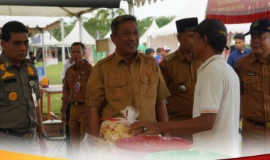 Bupati Rohul Tinjau Bazar UMKM HUT ke-26, Yakin Bantu Ekonomi Masyarakat