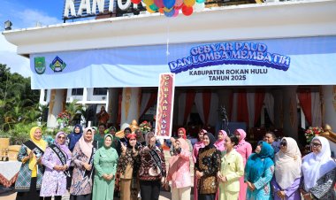 Gebyar PAUD dan Lomba Membatik Rohul, Bunda PAUD Ajak Anak-anak Belajar dengan Gembira dan Kreatif