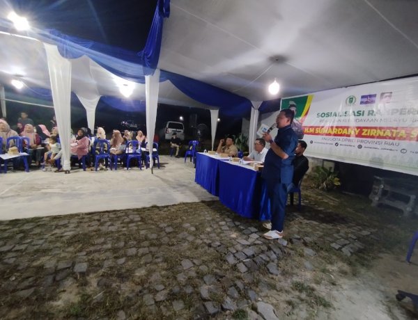 Anggota DPRD Riau Sumardany Sosialisasikan Ranperda Pemajuan Kebudayaan Melayu, Ini Masukan Masyarakat