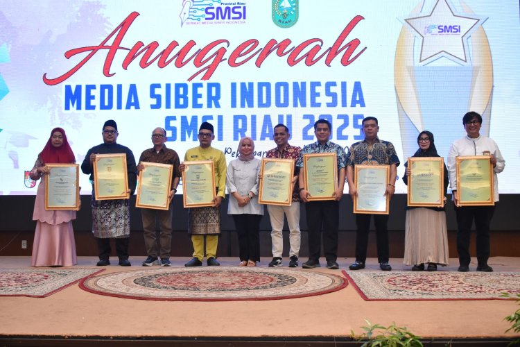 SMSI Riau Sukses Gelar Anugerah Media Siber Indonesia, Ini Penerimanya