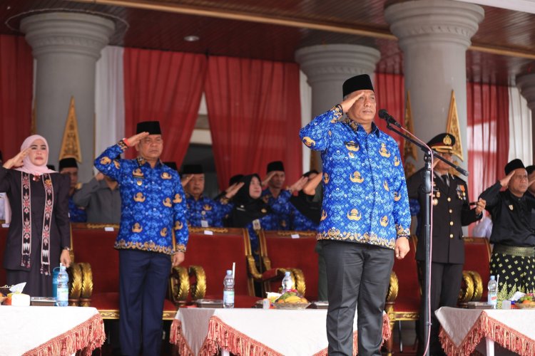 Pemkab Rohul Gelar Upacara Peringatan Hari Pahlawan Nasional Ke-80