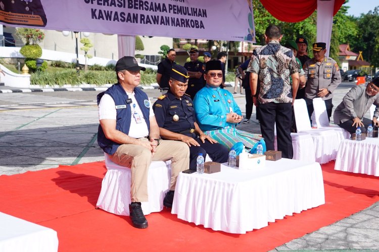 Perkuat Sinergi Cegah Peredaran Narkoba, Pemprov Riau dan Aparat Penegak Hukum Gelar Apel Pasukan Operasi P4GN
