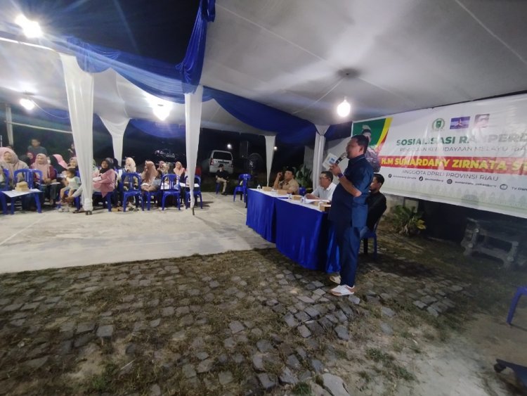 Anggota DPRD Riau Sumardany Sosialisasikan Ranperda Pemajuan Kebudayaan Melayu, Ini Masukan Masyarakat
