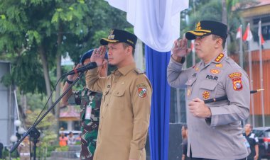 Wako Pekanbaru Pimpin Apel Siaga Kamtibmas, Agung Nugroho: Pemko Dukung Penuh Program Pemerintah Pusat