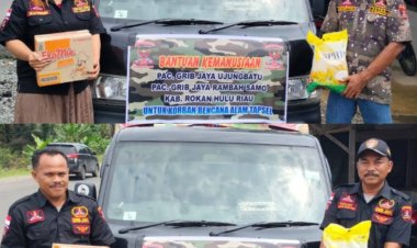 GRIB JAYA Ujung Batu dan GRIB JAYA Rambah Samo Peduli Bencana Tapsel dan Sumbar