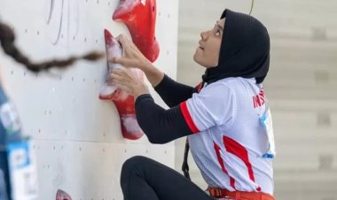 Puja Lestari Atlet Panjat Tebing Riau Raih Medali Emas Cabang Disiplin Speed Putri di SEA Games 2025