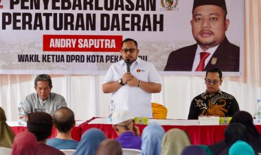 Wakil Ketua DPRD Kota Pekanbaru Andry Saputra Sosialisasikan Perda Sampah dan Ketertiban Umum di Limbungan Baru