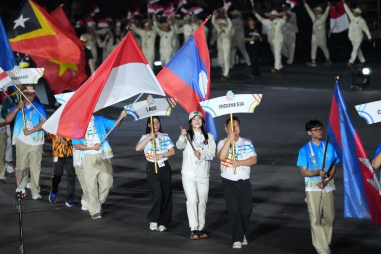 Kierana Alexandra Laut Atlet Ice Skating Indonesia Bangga Bawa Merah Putih Saat Closing Ceremony SEA Games 2025 Thailand