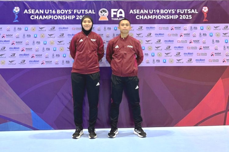 Fitra Fauzi Rahmat dan Tita Rosita Jadi Wasit di ASEAN U-16 & U-19 Boys’ Futsal Championship 2025 Thailand