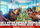 Klub Voter dan Asosiasi Sepakati H Hamulian Nasution Nakhodai PSSI Rokan Hulu 2026-2030