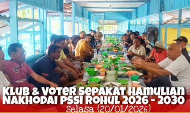 Klub Voter dan Asosiasi Sepakati H Hamulian Nasution Nakhodai PSSI Rokan Hulu 2026-2030