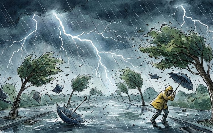 Prakiraan Cuaca Riau 13 Januari 2026, BMKG Minta Waspada Hujan Lebat Disertai Petir dan Angin Kencang pada Siang hingga Malam Hari