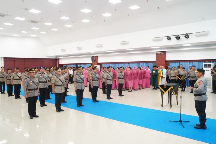 Kapolda Riau Irjen Pol Herry Heryawan Pimpin Sertijab Pejabat di Lingkungan Polda Riau, Ini Daftarnya