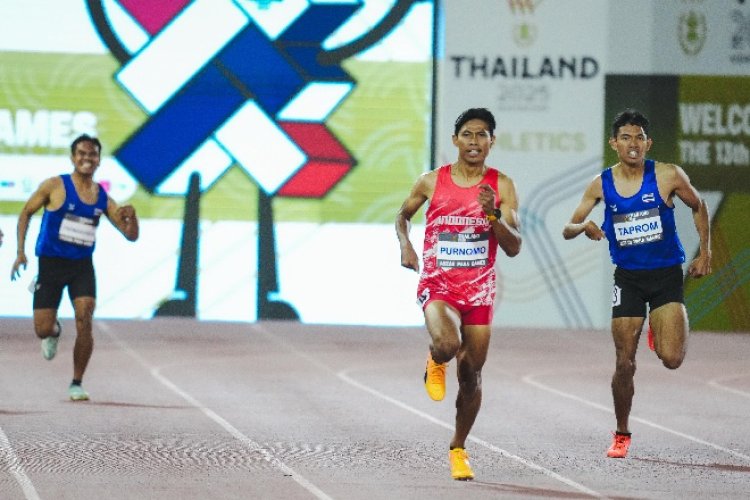 Saptoyogo Purnomo Atlet Para Atletik Indonesia Persembahkan Emas Nomor 400 Meter ASEAN Para Games 2025 Thailand untuk Keluarga