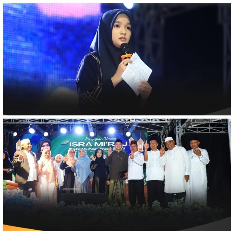 Meriah, Pendakwah Ning Umi Laila Isi Peringatan Isra Miraj di SP3 Muara Jaya