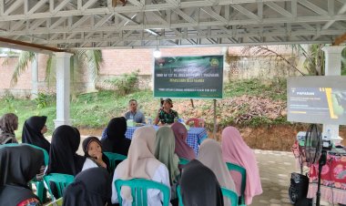 Satgas TMMD ke-127 Kodim 0301/Pekanbaru Beri Penyuluhan Wawasan Kebangsaan dan Bela Negara di Tuah Negeri