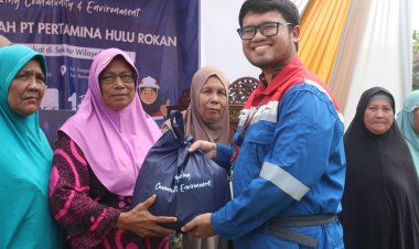 PHR Salurkan 300 Paket Pasar Murah di Rantau Kopar Rokan Hilir