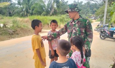 Ramadhan Penuh Berkah, Satgas TMMD ke-127 Kodim 0301/Pekanbaru Hadirkan Kehangatan untuk Anak-anak di Kelurahan Tuah Negeri