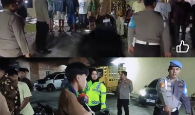 Kapolsek Ujungbatu Pimpin KRYD, 17 Motor Balap Liar Diamankan di Jalan Lingkar